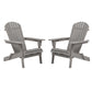 Oversize Outdoor Folding Adirondack Chair, Patio Chair For Garden