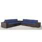 Elegant Outdoor Rattan Wicker 6 Person Seating Group With Cushions