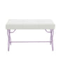 Priya II - Synthetic Leather Purple Bench - Purple / White