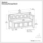 Amherst - Compact Entryway Storage Bench