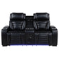 Isadora - Power Reclining Loveseat With Dual USB Charging And Built In Bluetooth Speaker - Black