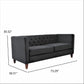 Button Tufted 3 Seater Sofa For Living Room