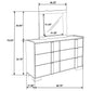 Lincoln - 6 Drawer Dresser With Mirror - Natural