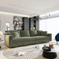 4 Seat Sofa, Modern Comfy Upholstered Sofa Cloud Couch, Deep Seat Couches With Soft Pillows