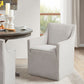 Traditional Skirted Dining Arm Chair