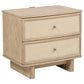 Kimpton - 2 Drawer Nightstand With USB Charging Ports - Beige