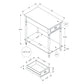 Accent Side Table, 2 Tier, Storage Drawer, Stylish Traditional Design