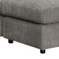 Tavia - Reversible Sectional Sofa With 6 Pillows - Gray