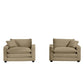 Modern Classic Fabric Single Chair Deep Seat Sofa With Pillow