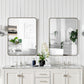 Wall Mirror Rectangular Mirror Metal Framed Mirror Vanity Mirror Dressing Mirror, For Bathroom, Living Room, Bedroom