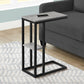Accent Table, C - Shaped, Marble Look Contemporary & Modern Convenient Design