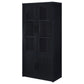 Shayne - 4 Door Display Cabinet With LED Lighting - Black