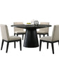 Jasper - Wide Contemporary Round Dining Table Set