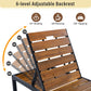 Outdoor Chaise With Adjustable Backrest