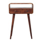 Solid Wood Curved Console Table