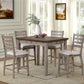 Counter Height 2 Tone 4 Drawer Dining Table - Gray