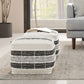 Barley - Square Pouf - White / Beige / Black