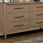 Panel Bedroom Set With 3 Drawer Nightstand, Casual Dresser, Cane Mirror, 3 Drawer Cane Front Chest And Bench