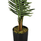 47" Tall, Artificial Plant, Palm Tree, Indoor, Faux, Fake, Floor, Greenery, Potted, Real Touch, Decorative - Green / Black