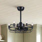 Modern Farmhouse Ceiling Fan, Adjustable Hanging