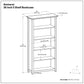 Amherst - 5 Shelf Bookcase, Handcrafted