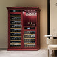 Wine Cooler With Dual Zone Temperature Control, Vacuum Insulated Door, LED Lighting, 158 Bottle Capacity - Cherry