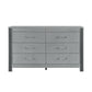 Lorenzo - Dresser With Hidden Jewelry Compartment And Bar Handles In - Silver
