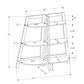 Bookshelf, Bookcase, Etagere, 3 Tier, For Office, Contemporary & Modern