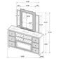 Mika - 8 Drawer LED Dresser And Mirror Set - Ivory
