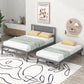 Platform Bed With Adjustable Trundle