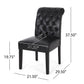 Broxton - Tuft Dining Rolltop Chairs With Button Tufted Backrest (Set of 2)