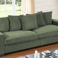 Luxe Sofa With 5 Matching Toss Pillows, Sleek Design, Spacious And Comfortable 3 Seater Couch