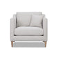 Chair With High Track Arms - Beige
