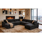 Custom Configuration Modular Sectional With Toss Pillows