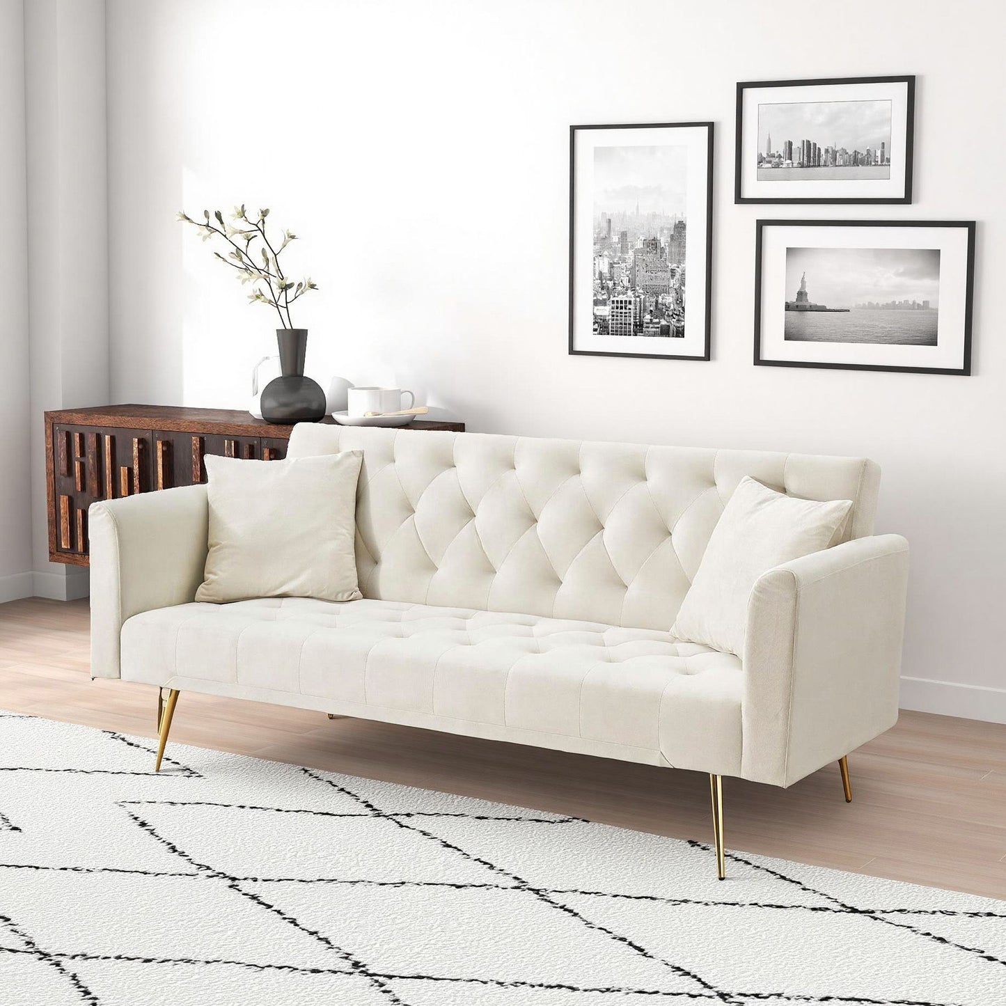 Convertible Double Folding Living Room Sofa Bed