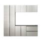 Nova Series - Garage Cabinet Set B With Soft Closing Mechanism - Metallic Gray