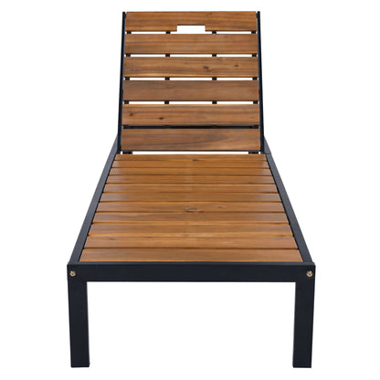 Outdoor Chaise With Adjustable Backrest