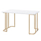 Estie - Writing Desk - White / Gold