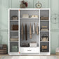 4 Door Wardrobe With 1 Drawer