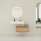 Modern Wall Mounted Bathroom Vanity With Resin Sink And Soft Close Drawer - Imitative Oak