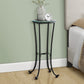 Accent Side Table, Plant Stand, Round, Contemporary & Modern - Black