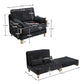 Mid Century Modern Foldable Sofa Bed, 3 In 1 Convertible Sleeper With 3 Pillows