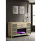 Mika - 8 Drawer LED Fireplace Dresser