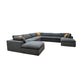 Custom Configuration Modular Sectional & Toss Pillows