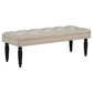 Upholstered Entryway Accent Bench - Beige
