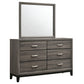 Cabrillo - 6 Drawer Dresser With Mirror - Gray