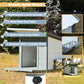 Modern Design Outdoor Dog House With Food Bowl And Wheels Pine - Gray / White