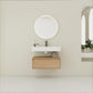 Wall Mounted Bathroom Vanity With Resin Sink And Soft Close Drawer - Imitative Oak