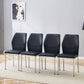 Luxury Simple High Resilience Dining Chair With Metal Legs