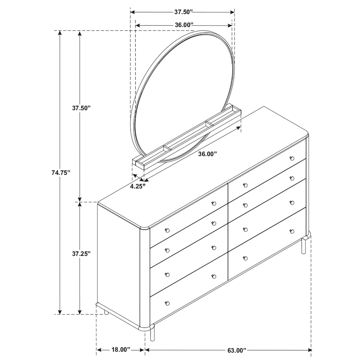 Benson - Dresser With Mirror